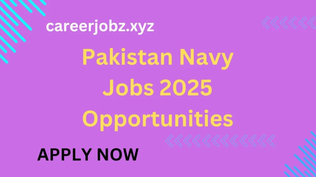 Pakistan Navy Jobs 2025